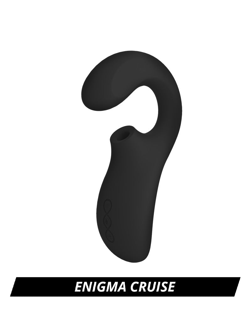 LELO - Enigma Cruise - Masseur sonique à double stimulation - Noir - Stimulateur clitoridien à air pulsé