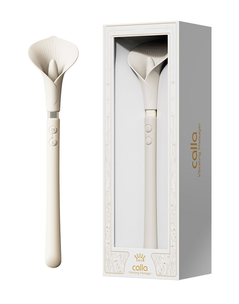 ZALO - Masseur vibrant Calla - Blanc ivoire - Vibromasseur