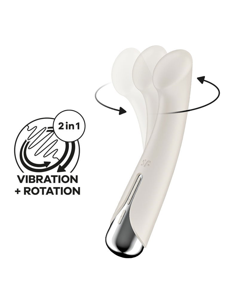 Satisfyer - Spinning point G 1 - Vibromasseur point G - Beige