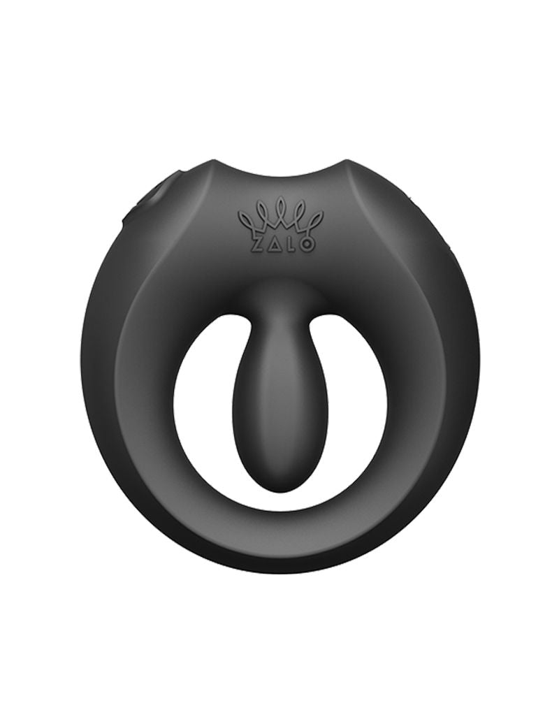 ZALO - Apis - Anneau vibrant pour couple, contrôlé par application - Noir obsidien - Vibromasseur
