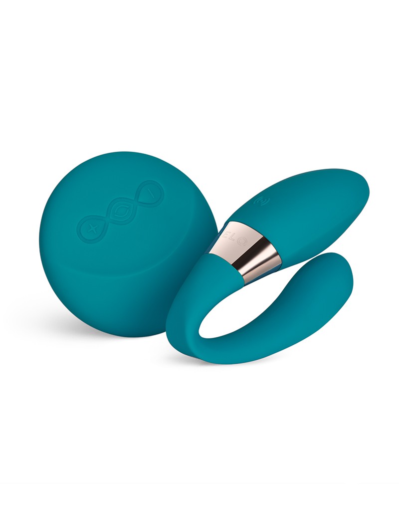 LELO - Tiani Duo - Vibromasseur pour couple avec télécommande - Océan bleu