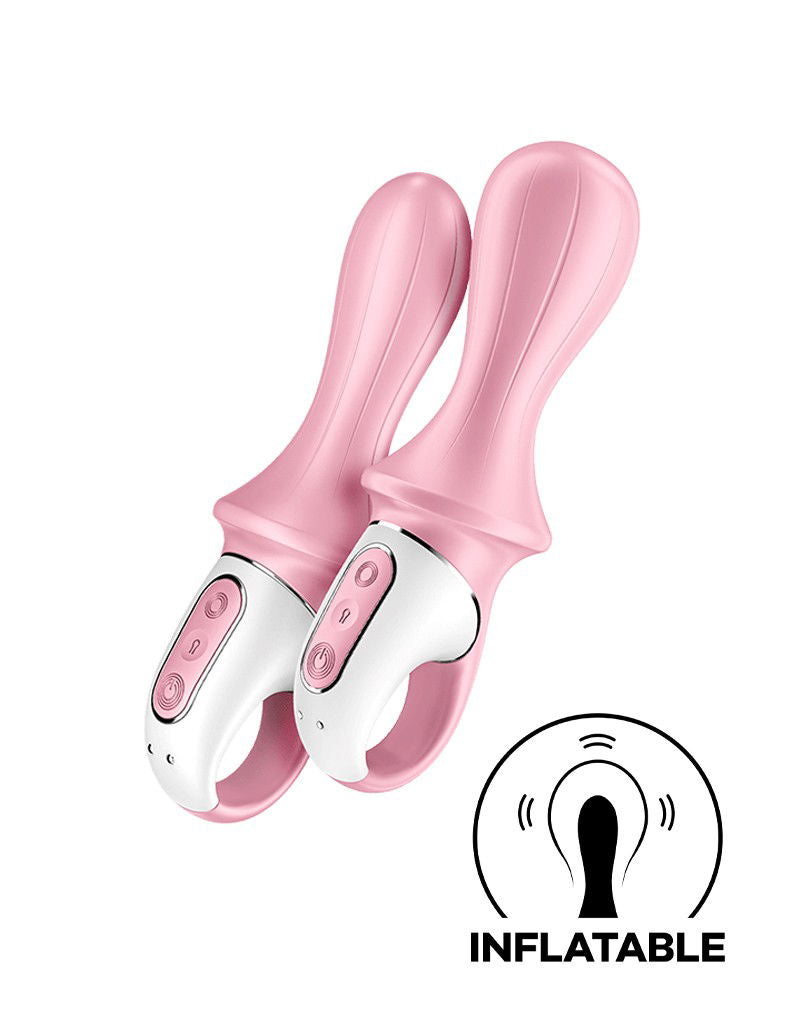 Satisfyer - Air Pump Booty 5+ - Vibromasseur anal gonflable (avec contrôle par application) - Rose
