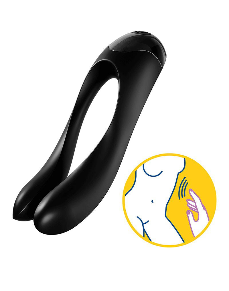 Satisfyer Candy Cane - Noir - Vibromasseur