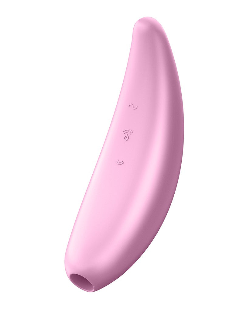 Satisfyer Curvy 3+ Pink (Bluetooth & application) - Stimulateur clitoridien à air pulsé