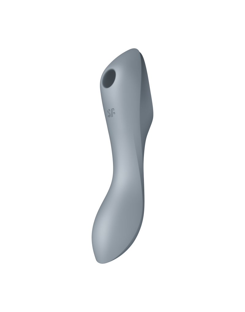 Satisfyer - Curvy Trinity 3 - Vibromasseur 3 en 1 - Gris - Stimulateur clitoridien à air pulsé