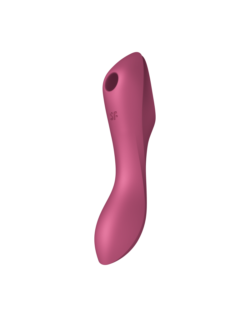 Satisfyer - Curvy Trinity 3 - Vibromasseur 3 en 1 - Rouge - Stimulateur clitoridien à air pulsé