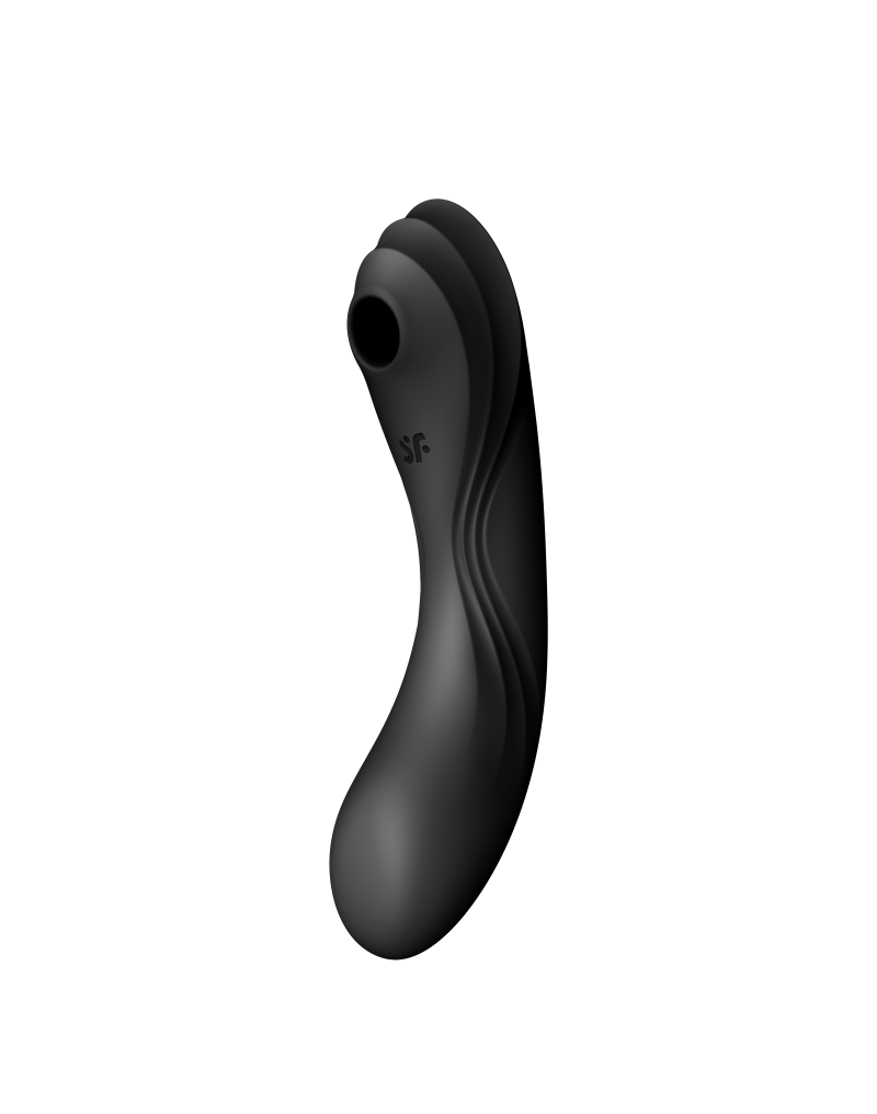 Satisfyer - Curvy Trinity 4 - Vibromasseur 3 en 1 - Noir - Stimulateur clitoridien à air pulsé