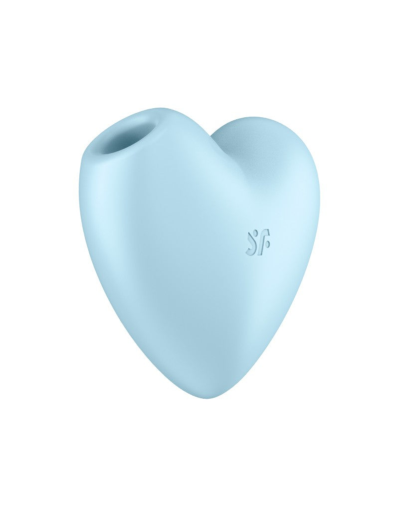 Satisfyer - Cutie Heart - Vibromasseur Air Pulse - Bleu - Stimulateur clitoridien à air pulsé