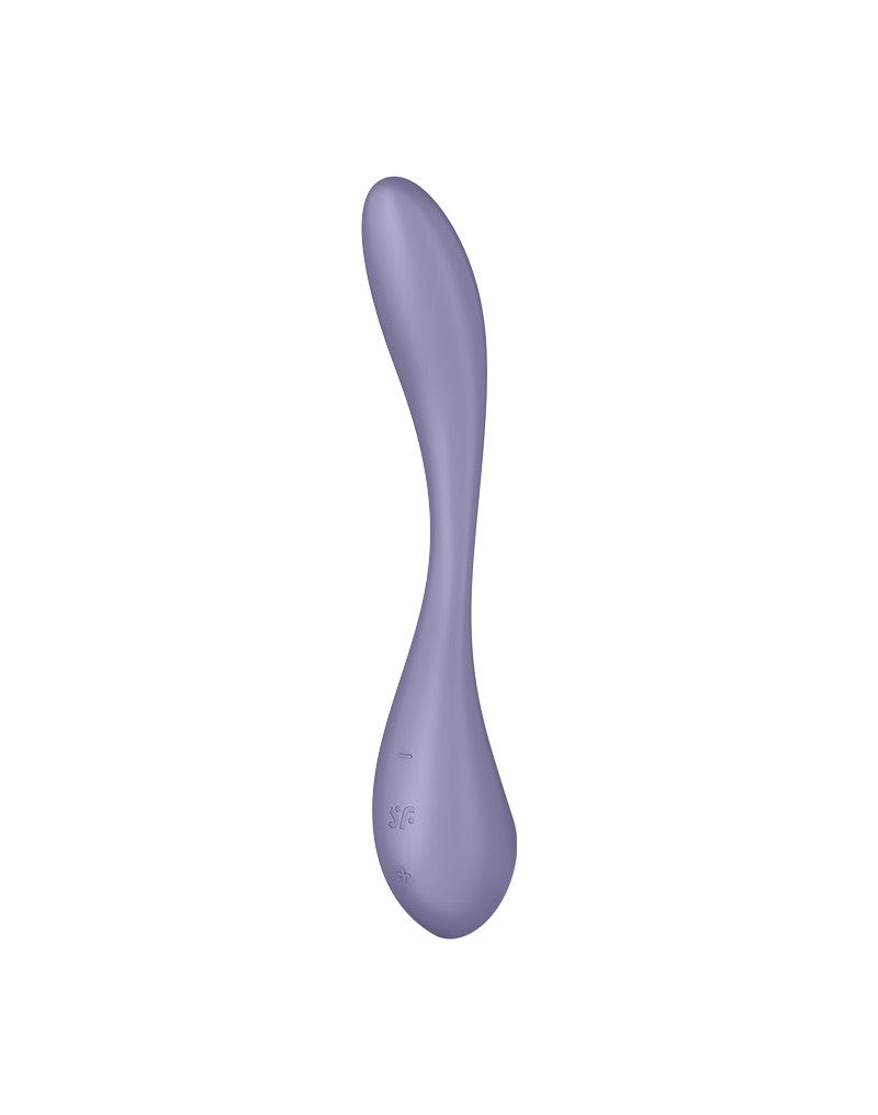 Satisfyer - point G Flex 5+ - Vibromasseur flexible pour point G (avec contrôle par application) - Lilas