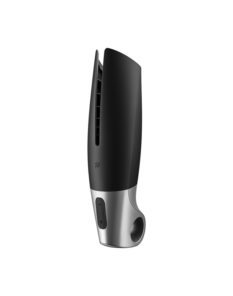 Satisfyer - Power Masturbator (avec contrôle par application) - Masturbateur - Noir & Argent