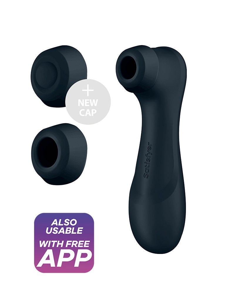 Satisfyer - Pro 2 Generation 3 - Vibromasseur Air Pulse (avec contrôle par application) - Noir - Stimulateur clitoridien à air pulsé