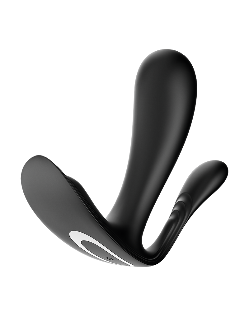 Satisfyer - Top Secret+ - Vibromasseur portable avec stimulateur anal - Noir