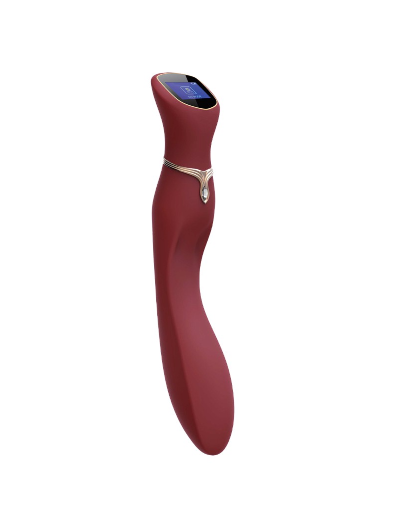 Viotec - Chance - Vibromasseur point G - Or et rouge vin