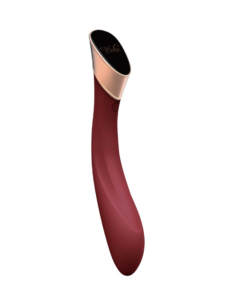Viotec - Manto - Vibromasseur point G - Or et rouge vin